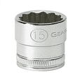 thumbnail image 3 of GearWrench 80491 3/8" Drive 12 Point Standard Socket - 15mm, 3 of 3