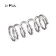 thumbnail image 2 of Unique Bargains 9mmx1.2mmx20mm 304 Stainless Steel Compression Spring 61.8N Load Capacity 5 pcs, 2 of 5