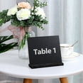 thumbnail image 3 of Uxcell Wood Mini Chalkboard Memos Message Board with Easel Double Side Label Black, 3 of 7