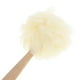 thumbnail image 4 of Cepillo de esponja exfoliante de malla con mango largo de madera natural - Esponja para ducha y baño Blanco, 4 of 6
