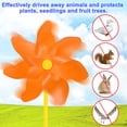 thumbnail image 5 of Uxcell 2-Pack Rainbow Pinwheels, 19.7 Inch Plastic Wind Spinners Outdoor Flower Windmill Toy Wind Spinners [Orange], 5 of 7