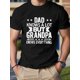 thumbnail image 1 of Camiseta de algodón puro para hombre, con texto "Papá Abuelo", ajuste cómodo, para adultos, hombres, mujeres, adolescentes, jóvenes y ocio., 1 of 6