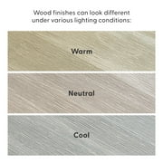 Plank+Beam 72 Modern Dining Table for 6, Solid Wood Rectangular Dining Table for Kitchen/Dining Room, Seashell Wirebrush