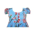thumbnail image 4 of Girls Dress Chinese Plum Flower Print Princess Blue 3 Years, 4 of 4