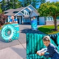 thumbnail image 5 of Skywin Obstacles for Play Wars - 8 Pieces Easy Set Up Inflatables Compatible with Nerf Gun Party and Laser Tag Game - Battle Obstacles Great for Shelter (8 Pcs Blue), 5 of 6