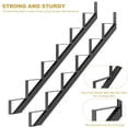 thumbnail image 3 of Bingirl 2 Pack 6 Step Metal Stair Riser Steel Stair Stringer for Deck Height 49.6 in Heavy Duty Stair Step Riser for Outdoor Steps Outside Stairs, 3 of 7