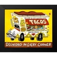 thumbnail image 2 of Gutierrez, Jorge R. 14x12 Black Modern Framed Museum Art Print Titled - Taco Truck, 2 of 5
