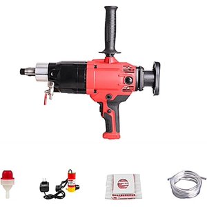 Machine électrique de forage à eau diamant 1600r/min Machine de forage à couple d'ingénierie Mini Outil d'alimentation à perceuse à main Max.180MM,Exploitation flexible(6166)