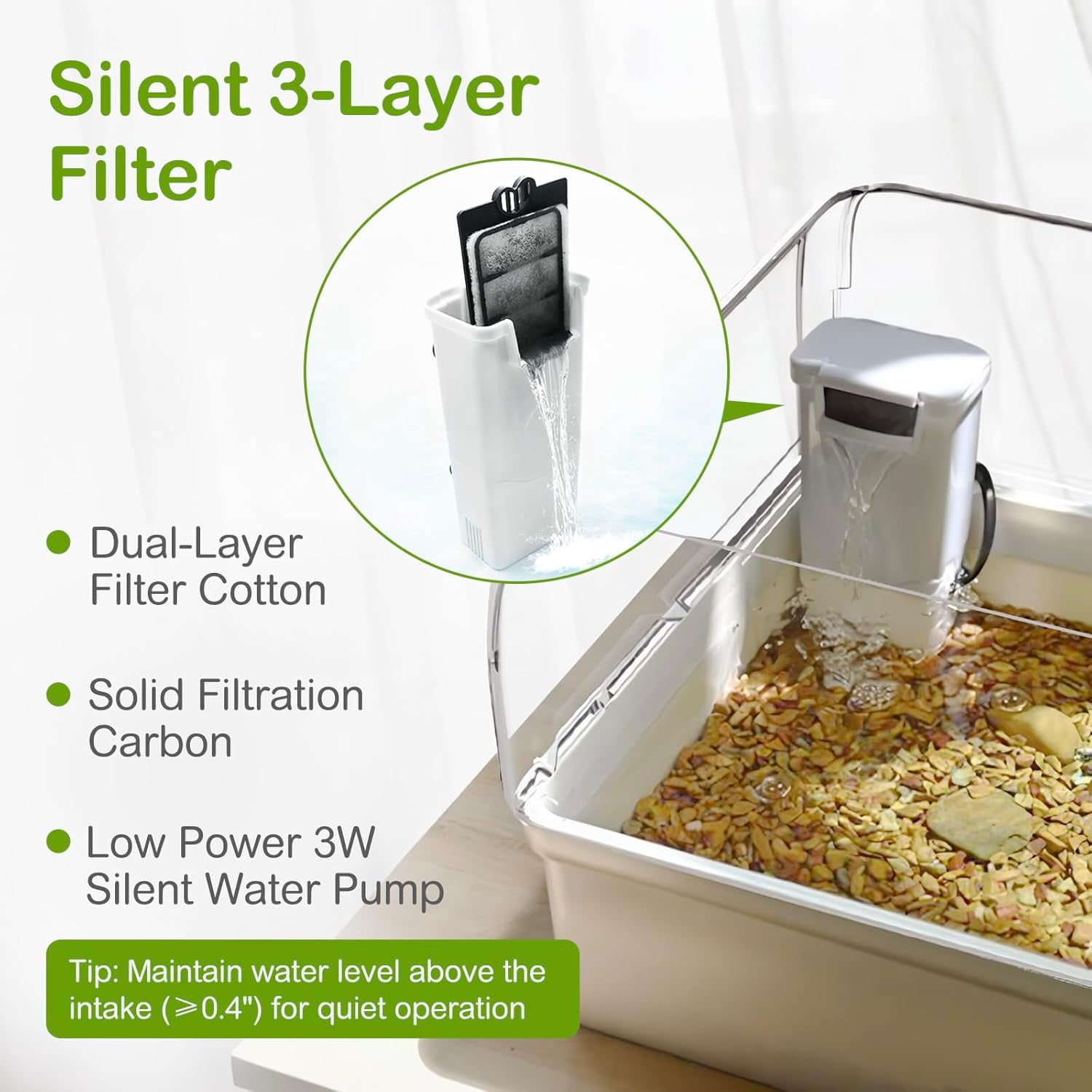 Turtle Tank Acrylic Habitat Kit with Silent Filter & Bottom Drain,UVB Basking Platform Light,Multi-Zone Aquatic Tortoise Enclosure with Hideout,Feeding Area,Plant,Net & Accessories for Baby