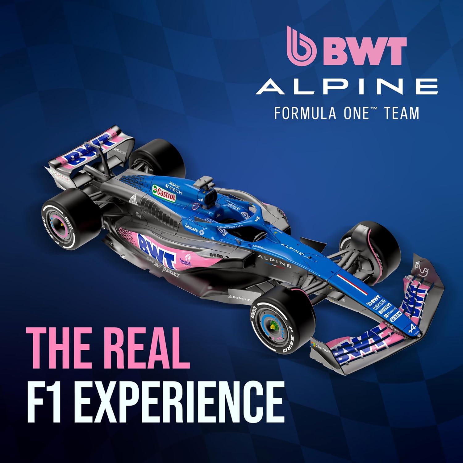 Formula 1 ALP A523 Model kit - 1:18 Scale Racing F1 ALP A523 Model Inspired by Pierre Gasly & Esteban Ocon l Building kit, Collectible diecast, 140 Pieces