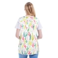 thumbnail image 2 of Delantal Cobbler Nanxson CF3177 para mujer con forma de cactus blanco, talla M, 2 of 4