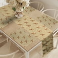 thumbnail image 2 of Ambesonne Boxer Dog Table Runner & Placemats, Brown Cartoon Puppies, Placemat 4 pcs + Runner 14"x90", Pale Brown Caramel White, 2 of 2