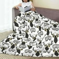thumbnail image 6 of Salouo Ski Goggles Moose Music Picture Print Bed Blankets,Flannel Blanket Comfortable Air Conditioning Blanket Lightweight Blanket for Sofa Bed Travel & Couch -50"x40", 6 of 8