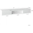 Floating TV Stand Wall Mounted with 20 Color LEDs,63" Modern TV Stand