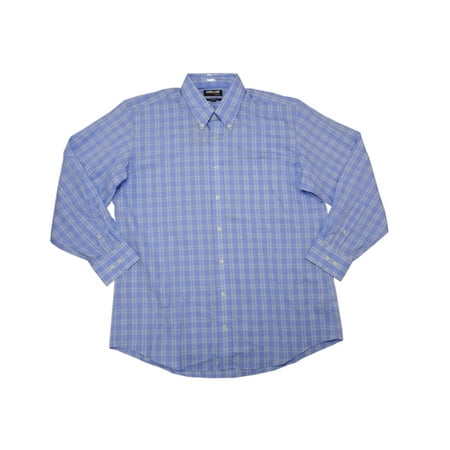 Costco Companies Inc. Kirkland Mens Size Large 16-1/2 (32/33) Traditional Fit Plaid Dress Shirt, Light (Best Dress Shirt Companies)