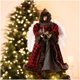thumbnail image 3 of Figura de ángel Glitzhome para adorno de árbol de Navidad, 30 cm, color rojo, 3 of 8