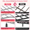 thumbnail image 3 of Dpzm Protector De Fregadero Con Rejilla Inferior De Acero Inoxidable K-6449-St De 26,18'' X 14,76'' Para Rejillas De Fregadero Kohler Whitehaven 5827 Y K-5826 Incluye Rejillas Izquierda Y Derecha, 3 of 5