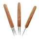 thumbnail image 1 of 3pcs Bamboo Knitting Needles Set Round Carbonized Single-ended Crochet Needles Crochet Knitting Tools 0.75mm One End 0.75mm Double End and 0.75mm Thre, 1 of 4