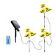 thumbnail image 1 of Luz De Tierra Control automático solar durable LED ligero de tierra del girasol de 3 cabezas para el patio, 1 of 9