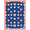 Pink Blue, Pattern 10, variant on ODIKA 8'x10' Washable Area Rug Whimsical Tossed Petal Scattered Motifs Dotted Border Pink Cute Refined for King Size Bedroom Under Bed, Master Suite, Non-Shedding, Easy Care