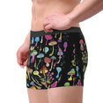thumbnail image 2 of Susaid Bright Mushrooms Print Men's Mesh Boxer Briefs Cooling Breathable Sports Underwear Wide Waistband Boxer Briefs W/Fly-Large, 2 of 5
