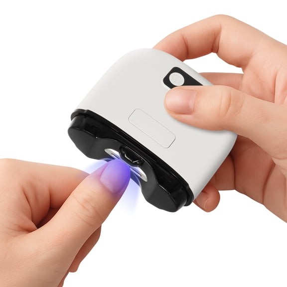 Electric Nail Clipper with Clippings Catcher - 3-Speed Automatic Trimmer, LED Light, Safe for Adults, Seniors & Kids (White)