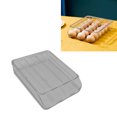thumbnail image 1 of Conteneur de Stockage d'Ufs Roulant Automatique, Support d'Ufs Empilable pour Animaux avec Couvercle Transparent, Distributeur d'Ufs pour Réfrigérateur, 1 of 8