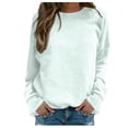 thumbnail image 1 of T-shirt à Manches Longues Col Rond Imprimé pour Femmes, Quotidien, Maison, Extérieur, Mode Urbaine, 1 of 5