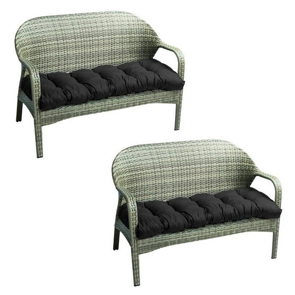 AMERTEER Garden Bench Cushion Rectangle Bench Mat 2 Seater Garden Bench Pad for Outdoor Indoor Garden Patio Furniture Kitchen or Dining