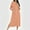 Orange-2, variant on Women Zipper Robes Bathrobe Star Lightweight House Coat with Pocket Soft Nightgown Short Sleeve Nightdress