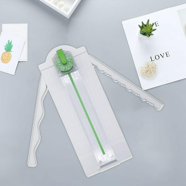 de Papel Artesanal, Herramienta para álbumes de Recortes con Herramienta de Corte de Papel con Hoja de Dial, Rea de Papel para Postal Macarena Cortador de papel