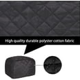 thumbnail image 5 of Numjaw 2-Slice Toaster Cover, Quilted Toaster Cover with Top Handle for Home, Kitchen Small Appliance Dust Fingerprint Cover(Black), 5 of 8