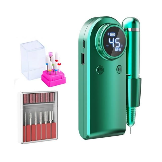 45000RPM Nail Sander Machine Set Nail Drill Machine For Pedicure Manicure Rechargeable Electric Manicure Cutter With LCD Display ,Easy to Use