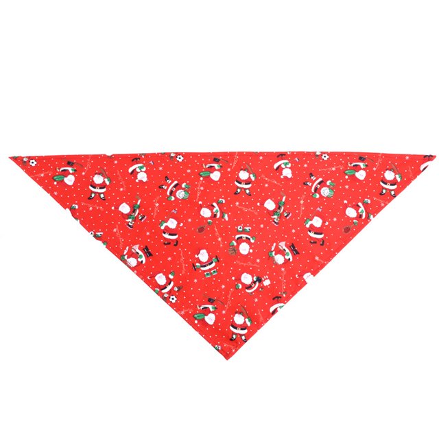 Worallymy Navidad Mascota Saliva Toalla Pequeño Animal Pañuelo Bufanda Babero Fiesta Decoración Accesorio Regalo Santa Rojo 1 Worallymy JD735809856