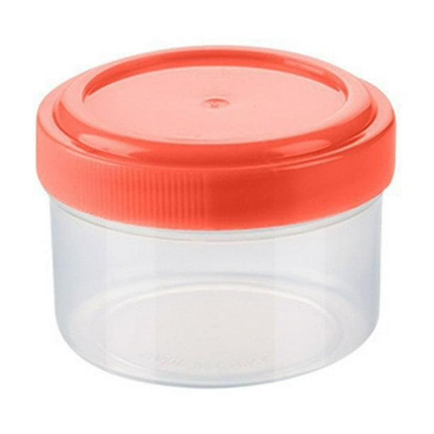 1 unidad de botella redonda mini para condimentos Botella transparente para almacenar condimentos con tapa hermética para la cocina y el picnic