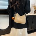 thumbnail image 3 of Bolso pequeño de moda versátil para mujer, nuevo estilo 2025, elegante bolso de hombro, bolso de axila, bolso de mensajero texturizado con empalme., 3 of 5