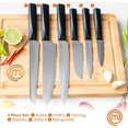 thumbnail image 2 of MasterChef Japanese Knife Set of 6 Kitchen Knives (Chef, Utility, Paring, Boning, Bread & Santoku) with Extra Sharp Stainless Steel Blades for Professional Cutting & Chopping, Stylish Black Handles, 2 of 8