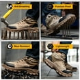 thumbnail image 6 of Steel Toe Boots for Men Work Safety Boots Indestructible Shoes Industrial Construction Boot Comfortable Puncture Resistant Lightweight Work Boots, 6 of 13