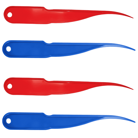 4 Pcs Shrimp Deveiner Tool Set, Food-Safe Plastic Shrimp Peeler, Non-Rust, Kitchen Gadget for Fast Shrimp Cleaning