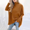 thumbnail image 2 of Women Knitted High Neck Casual Sweater Blouse S-3xl3XL, 2 of 3