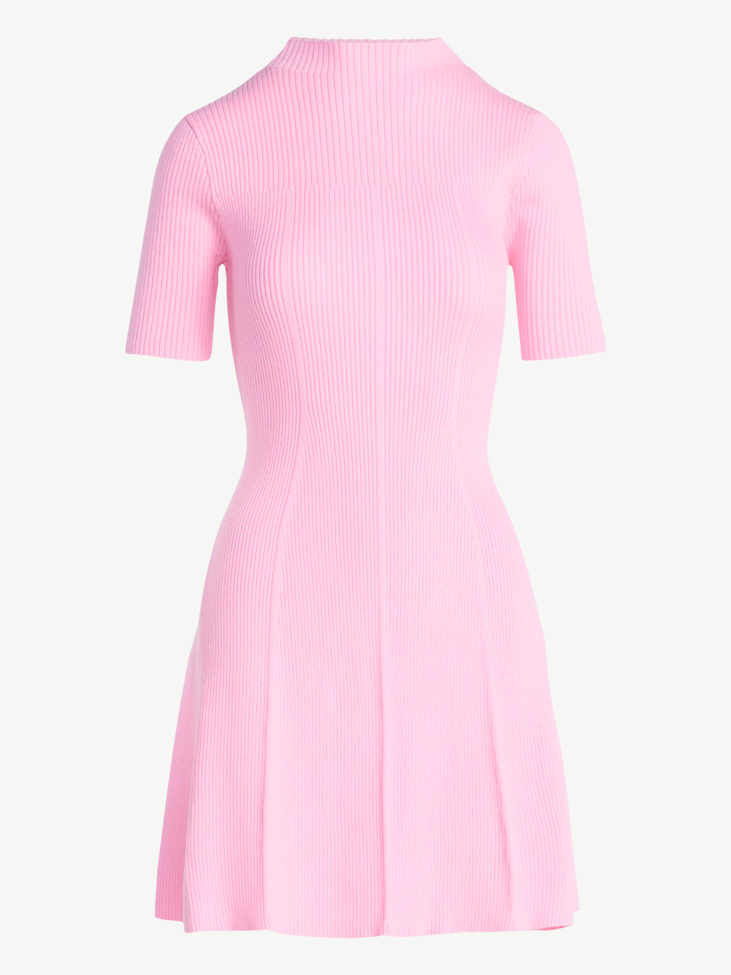 Scoop Women's Mini Sweater Dress with Elbow Length Sleeves, Sizes XS-XXL