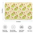 thumbnail image 3 of Yellow Cartoon Dinosaurs Flowers Hearts Pattern Bathroom Rugs Mat,Non Slip Microfiber Bathroom Rug,Rubber Backing,Soft Bathroom Mats for Bathroom Floor,Tub and Shower,17x27in(43x68cm), 3 of 5