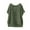 Army Green, variant on Fanxing Cotton Linen Tops for Women Loose Fit Beach Casual Work Tops 2025 Summer Short Sleeve Blouse S-2XL