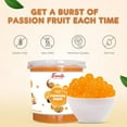 thumbnail image 4 of Fanale Popping Boba Pearls for Bubble Tea - 7 Pound | Passion Fruit | Fruit Juice Flavor (Pack of 4), 4 of 7
