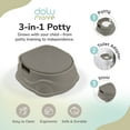 thumbnail image 2 of Dolu Nuve 3-in-1 Potty, Toilet Adapter, and Step Stool, Ergonomic Design, Grey, 2 of 6