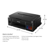 Used-Like New Canon 0630C053 PIXMA G3202 Wireless MegaTank All-In-One Printer - Print/Copy/Scan - Ink-jet - Color - 4-ink - 4800 x 1200 DPI - Borderless Copy - USB 2.0 - Wi-Fi - Windows - Android -