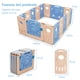 thumbnail image 3 of Parque Plegable para Niños Costway con 16 Paneles y Cierre de Seguridad Centro Actividad Forma Regulable, 3 of 10
