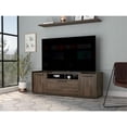 thumbnail image 3 of TUHOME Lyon Tv Stand - Dark Walnut Engineered Wood - For Living Room, 3 of 8