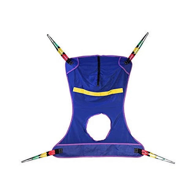 Proactive Medical Full Body Mesh Patient Lift Sling With Commode Opening, Medium