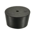 thumbnail image 3 of Uxcell 37mm to 45mm w Hole Rubber Tapered Plug for Lab Home Black, 3 of 5